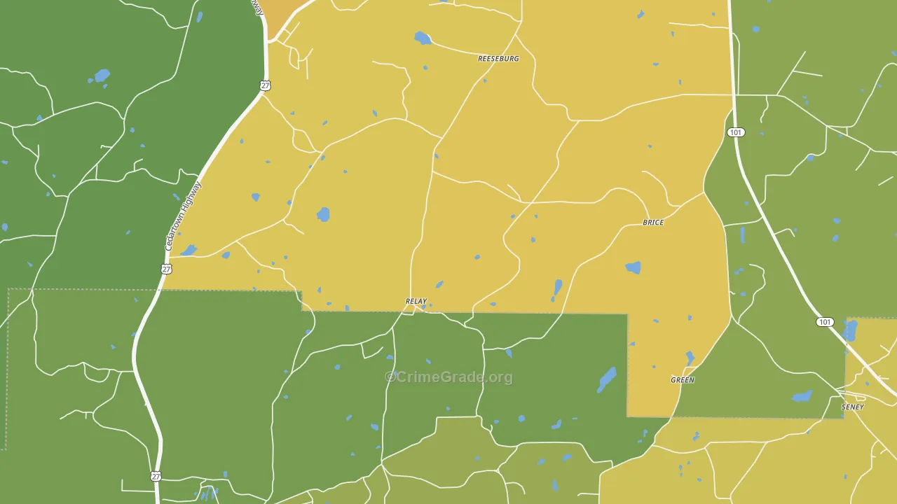 Relay, GA Map of Assault Rates