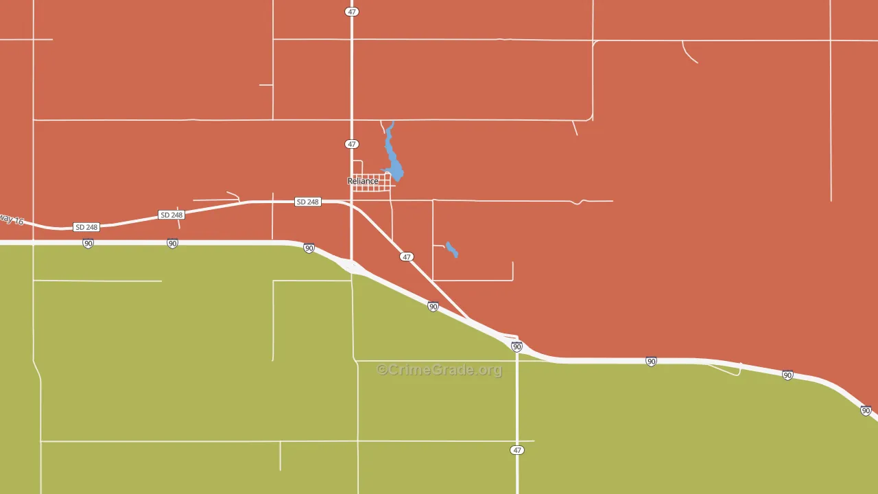 Reliance, SD Map of Assault Rates