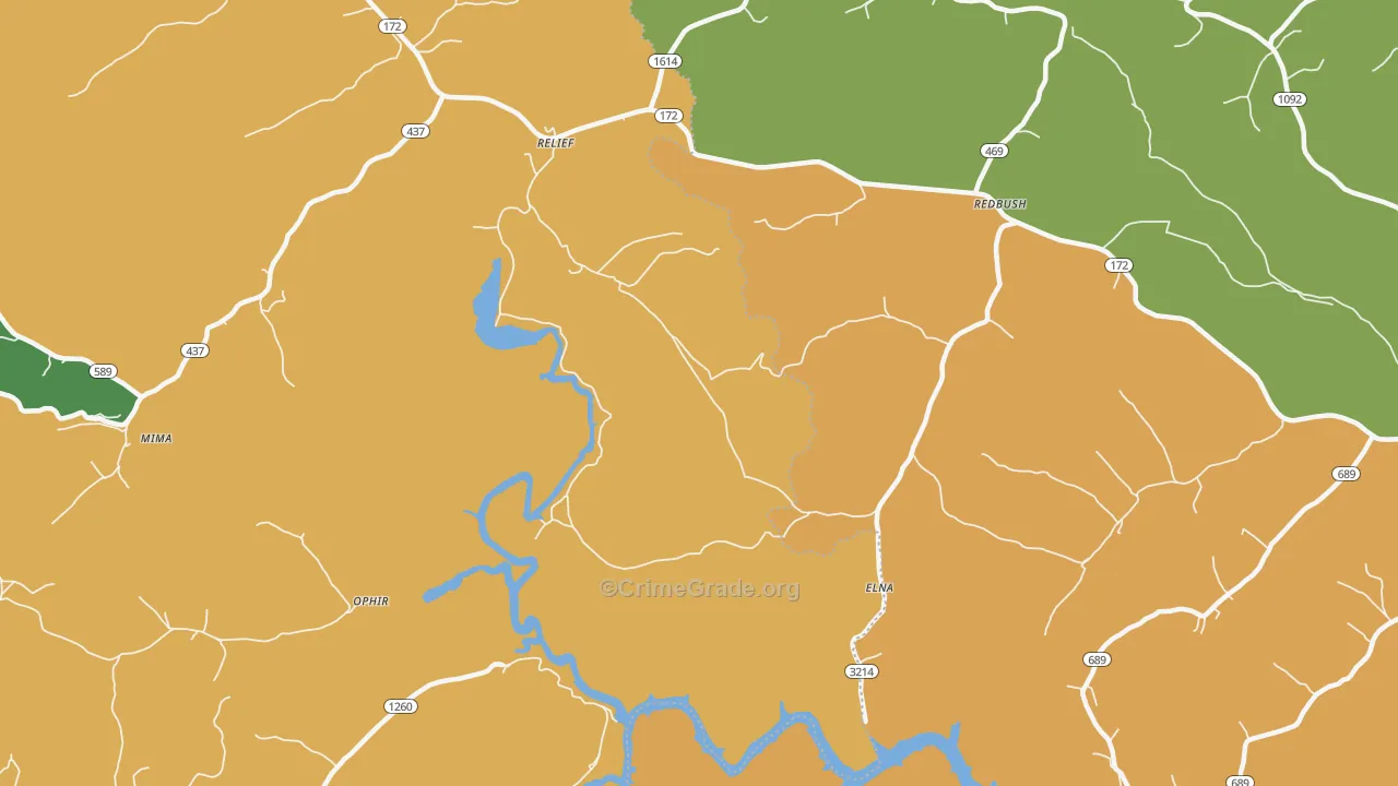 Relief, KY Map of Assault Rates