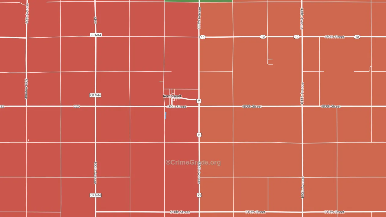 Rembrandt, IA Map of Assault Rates