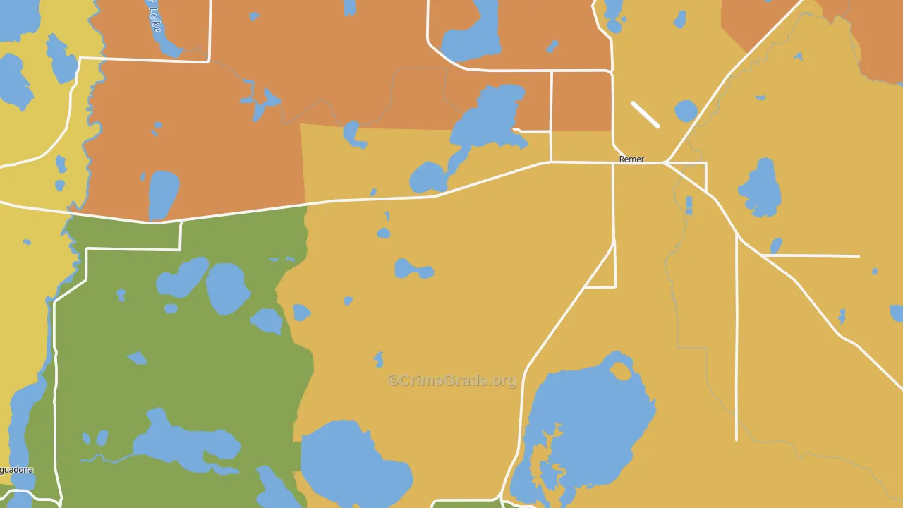 Remer, MN Map of Assault Rates