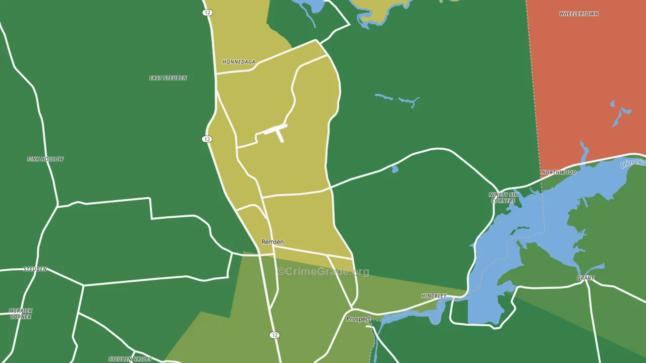 Remsen, NY Map of Assault Rates