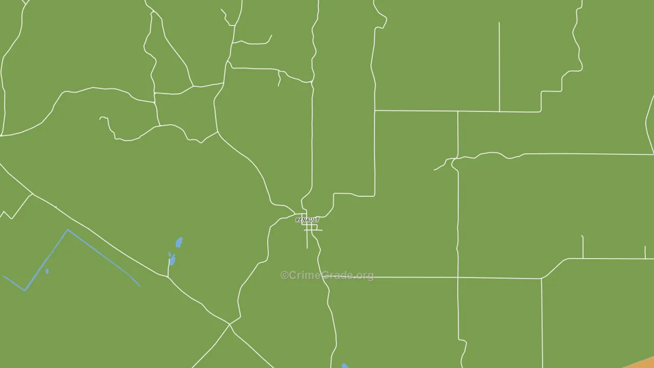 Renault, IL Map of Assault Rates