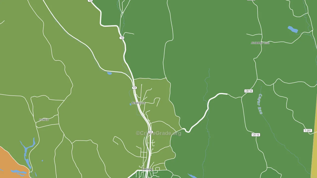 Rendville, OH Map of Assault Rates