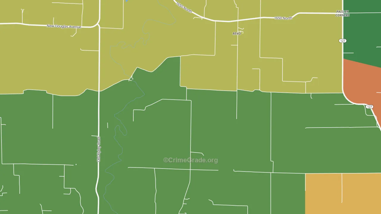 Reno, IL Map of Assault Rates