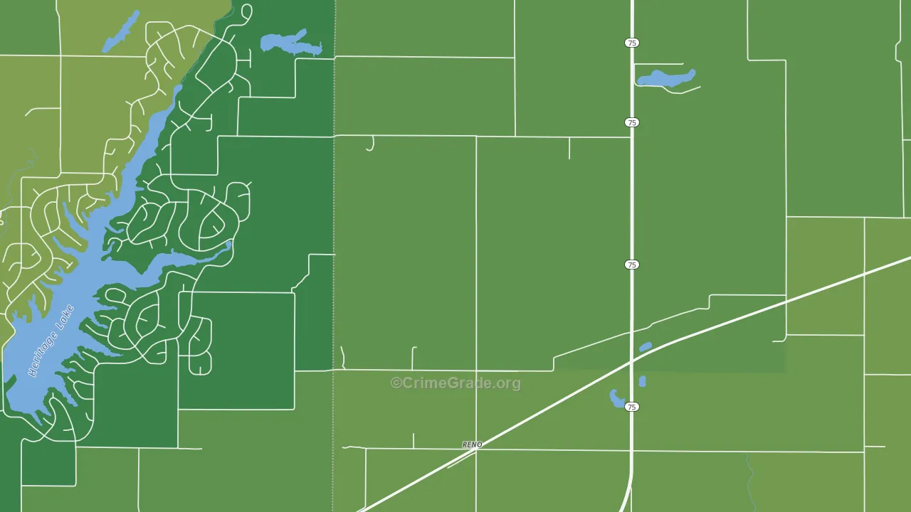 Reno, IN Map of Assault Rates
