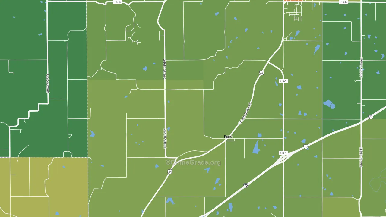 Reno, KS Map of Assault Rates