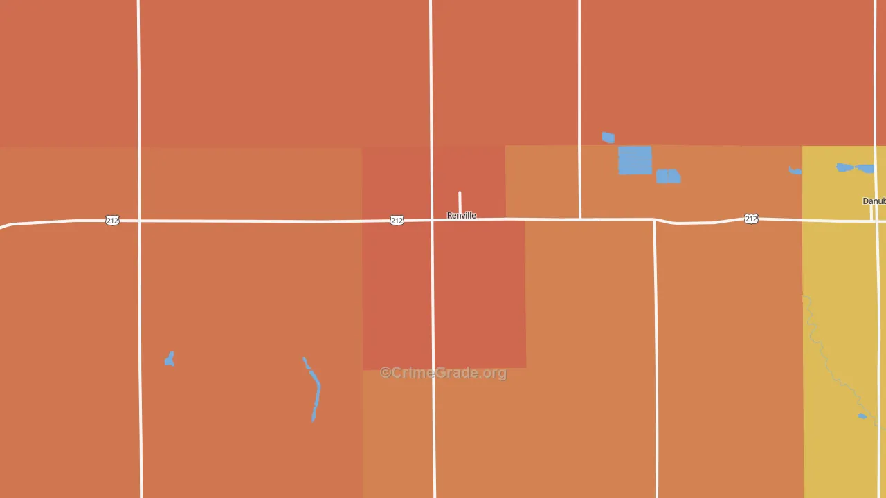 Renville, MN Map of Assault Rates