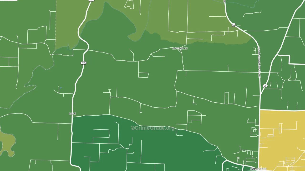 Republican, AR Map of Assault Rates
