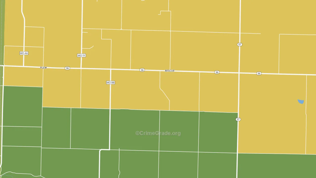 Rescue, MO Map of Assault Rates