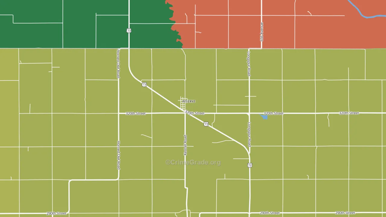 Reserve, KS Map of Assault Rates