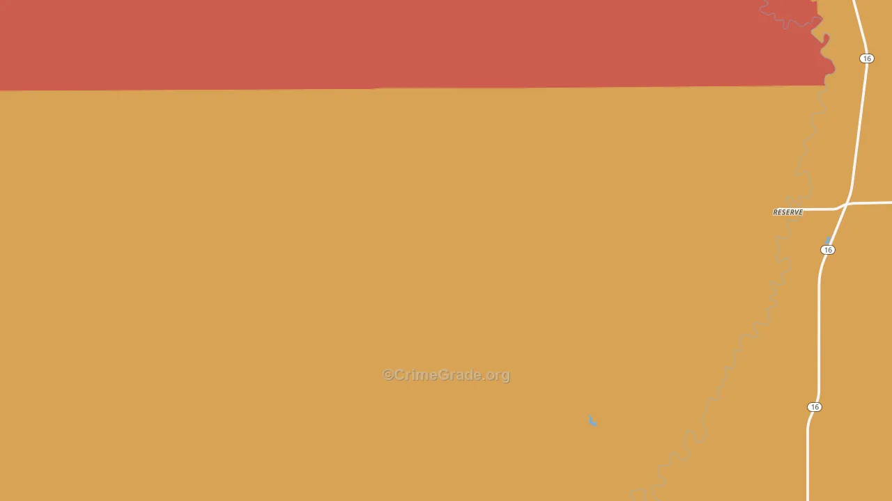 Reserve, MT Map of Assault Rates