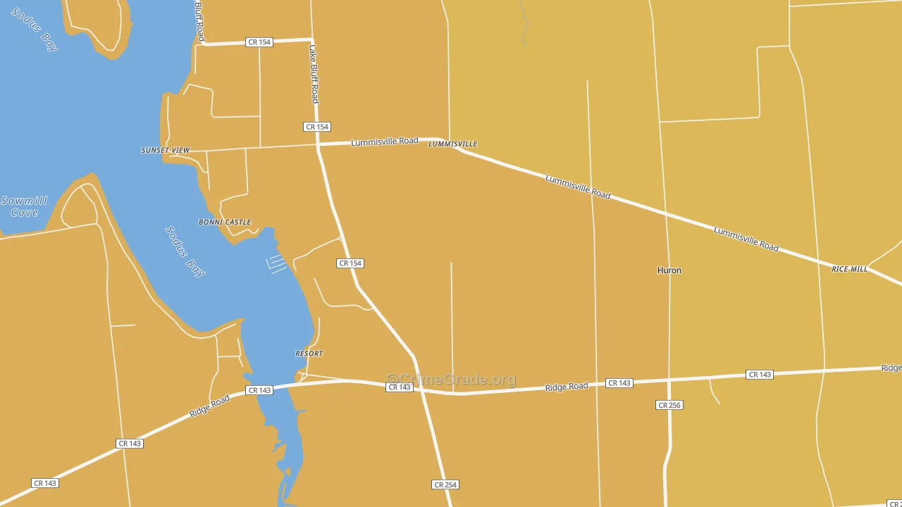 Resort, NY Map of Assault Rates
