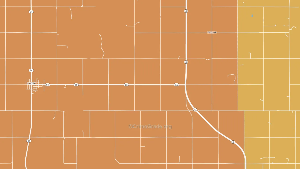 Retrop, OK Map of Assault Rates