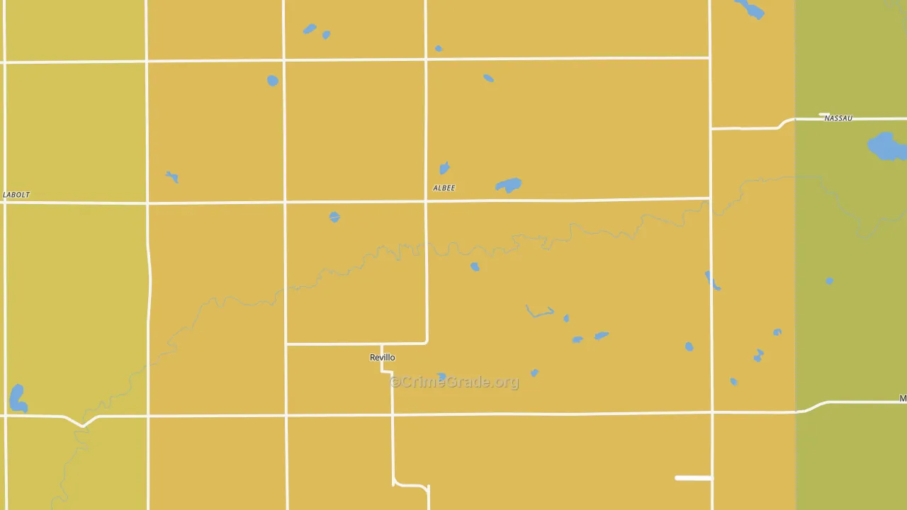Revillo, SD Map of Assault Rates