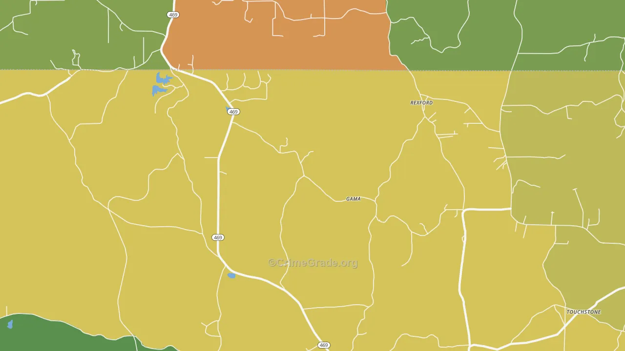 Rexford, MS Map of Assault Rates