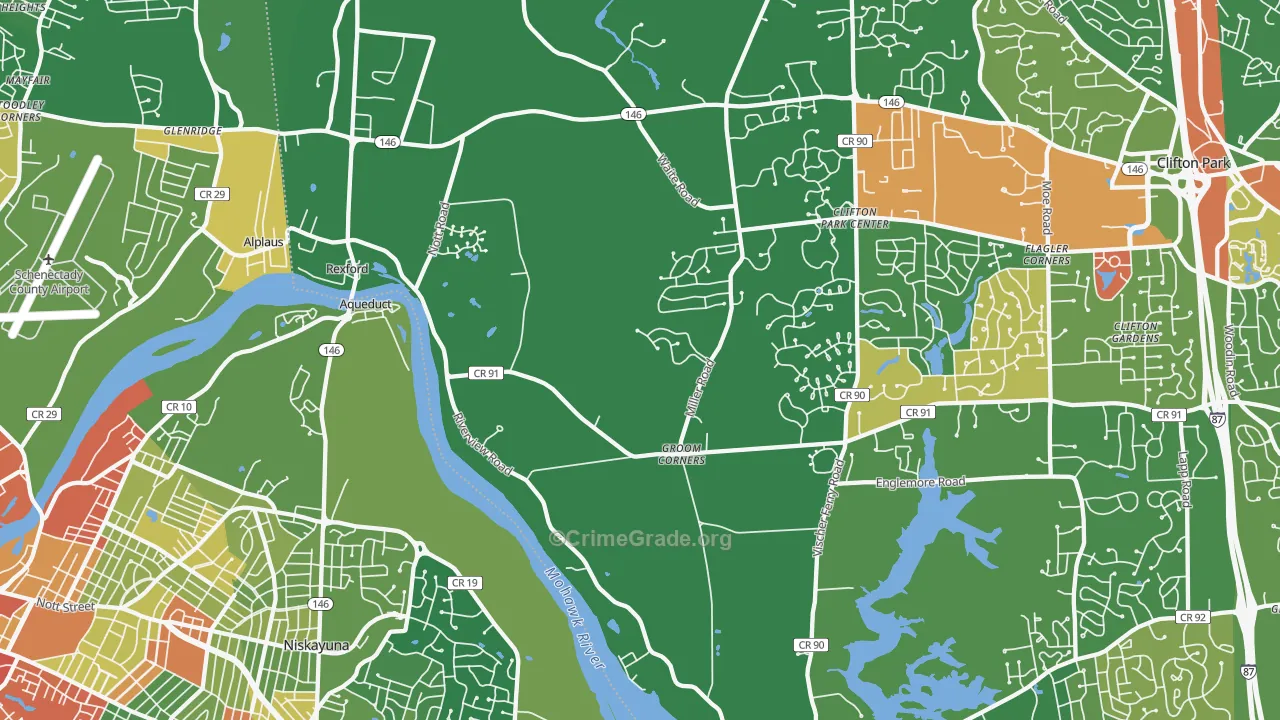 Rexford, NY Map of Assault Rates