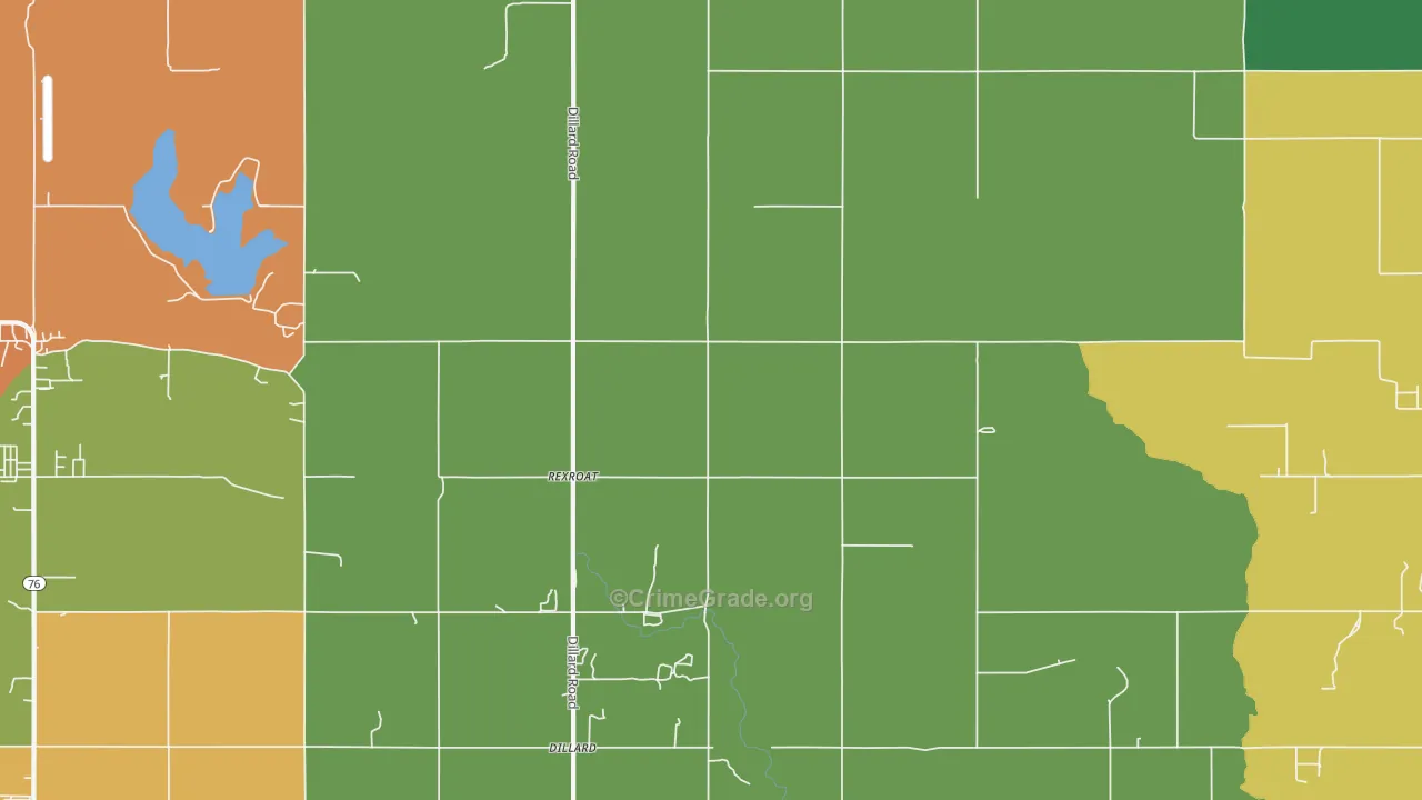 Rexroat, OK Map of Assault Rates