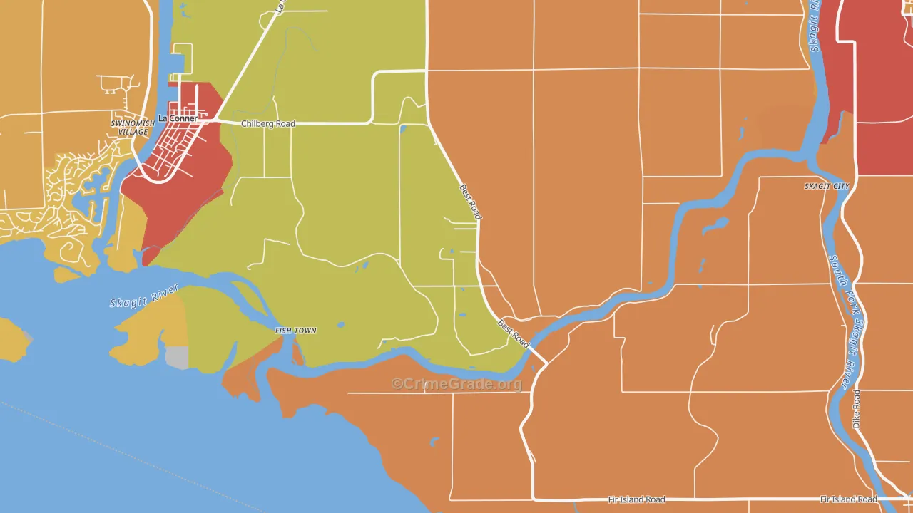 Rexville, WA Map of Assault Rates