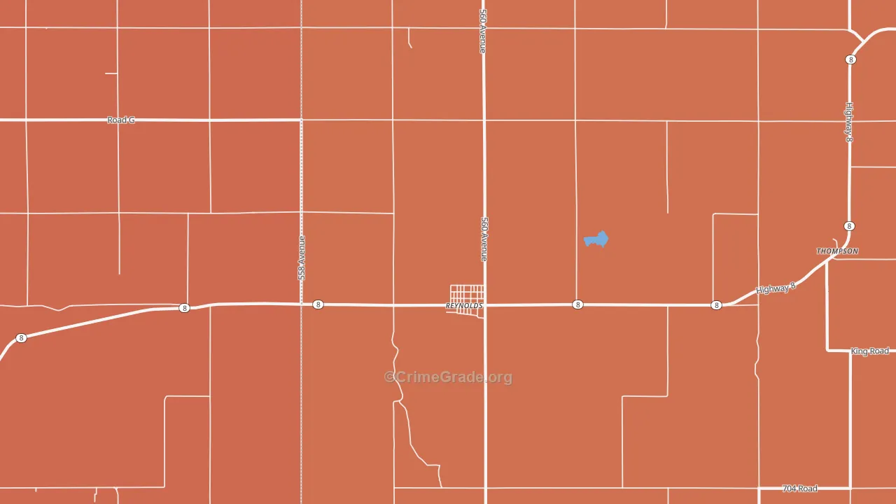 Reynolds, NE Map of Assault Rates