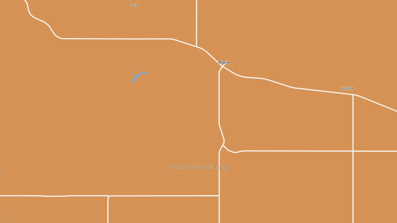 Rhame, ND Map of Assault Rates