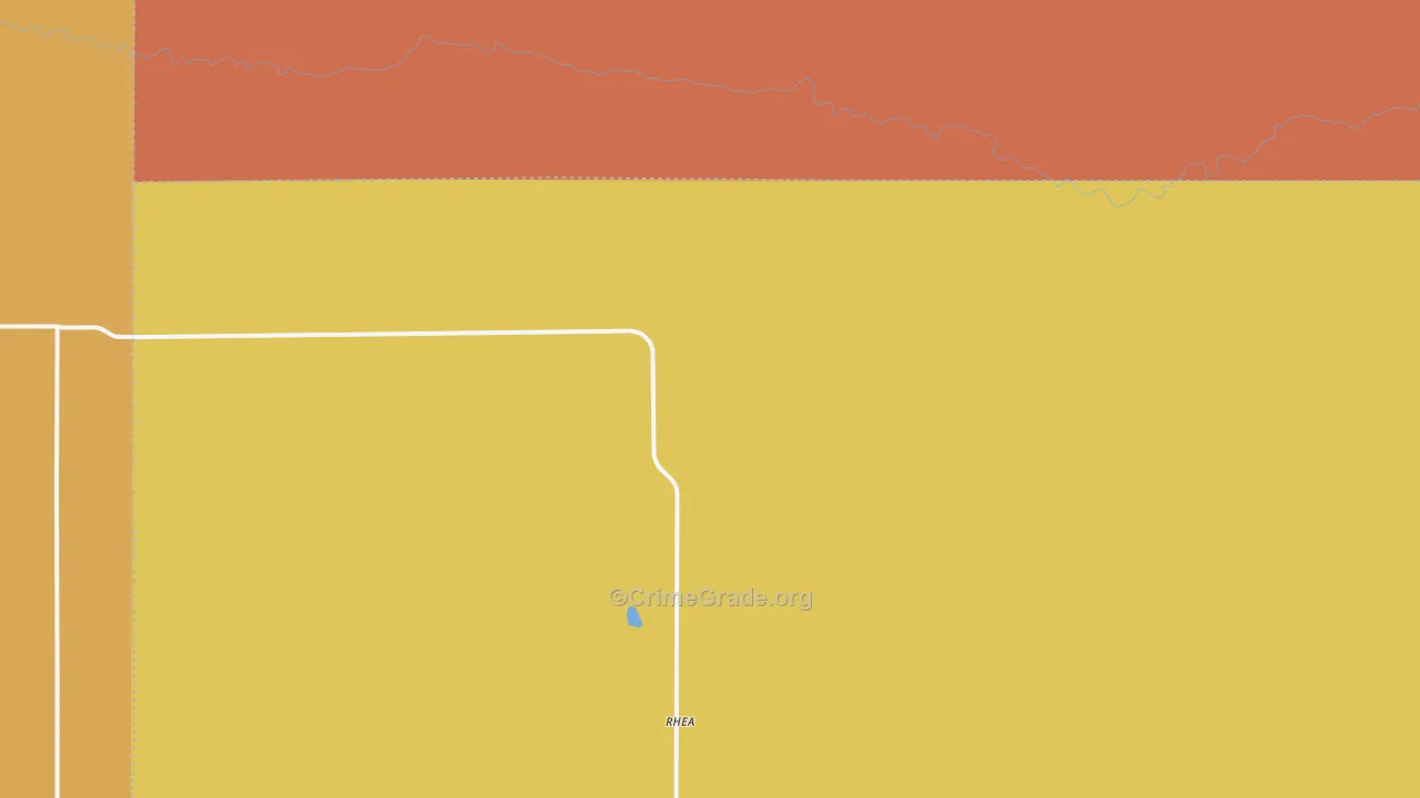 Rhea, TX Map of Assault Rates