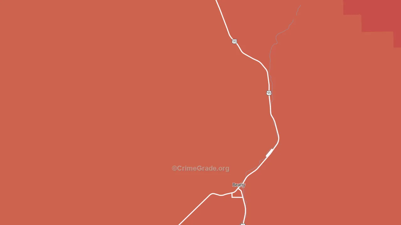 Rhyolite, NV Map of Assault Rates