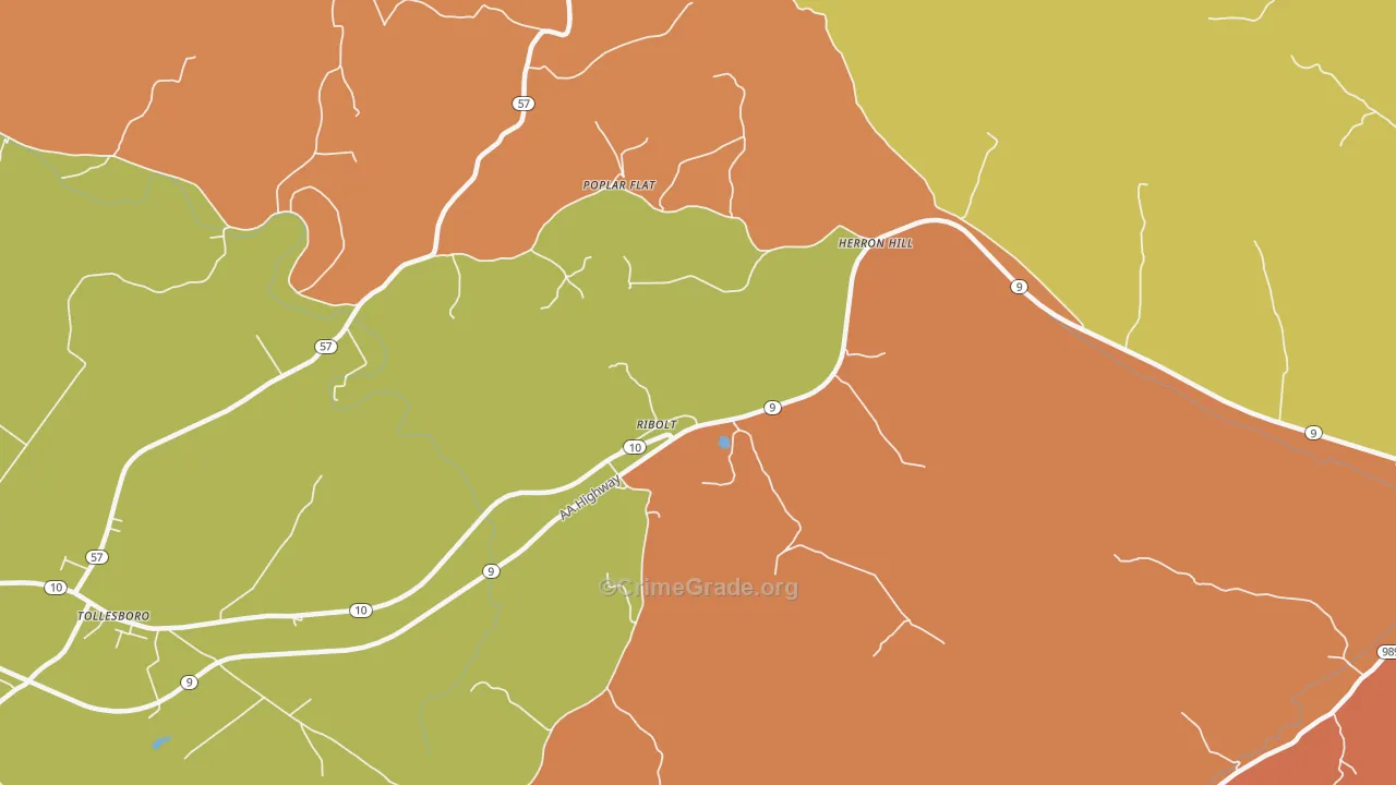 Ribolt, KY Map of Assault Rates