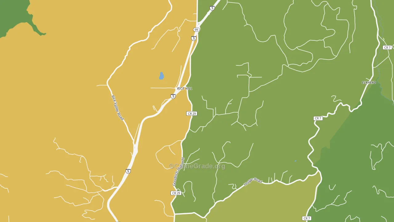 Rice Hill, OR Map of Assault Rates
