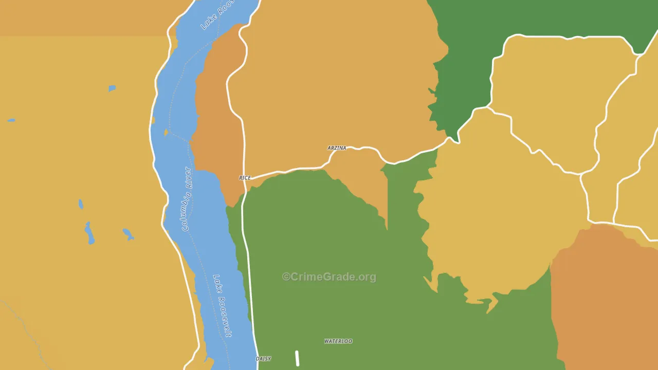 Rice, WA Map of Assault Rates