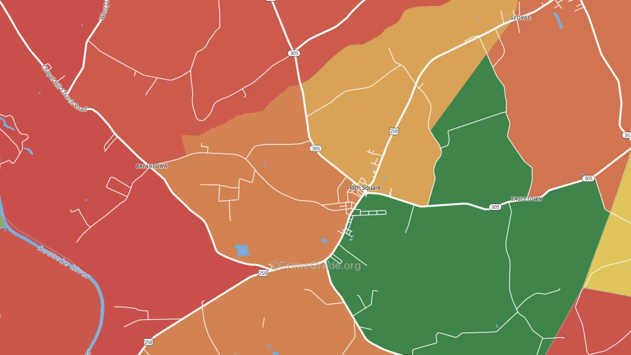 Rich Square, NC Map of Assault Rates