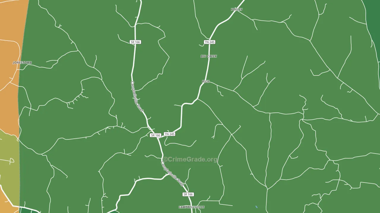 Rich, TN Map of Assault Rates