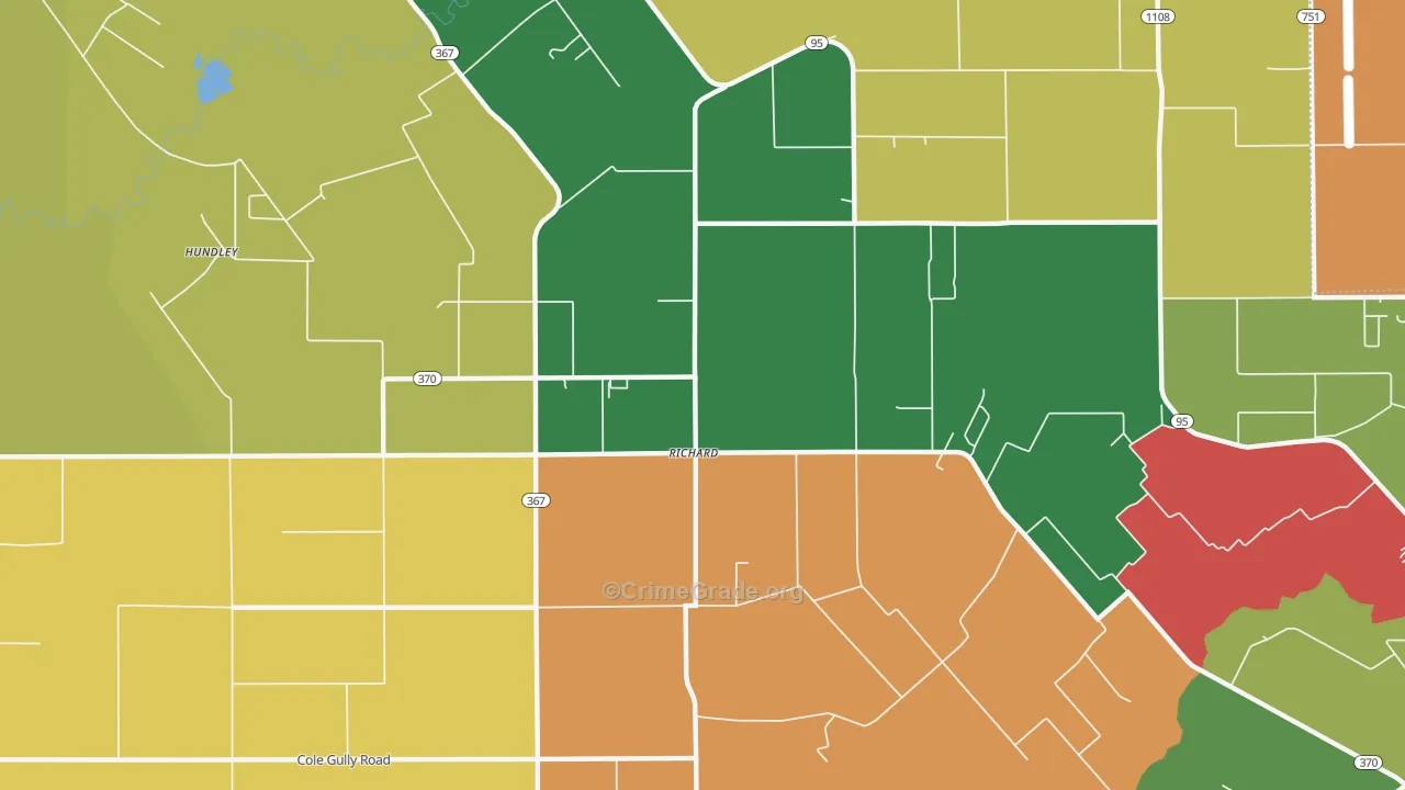 Richard, LA Map of Assault Rates