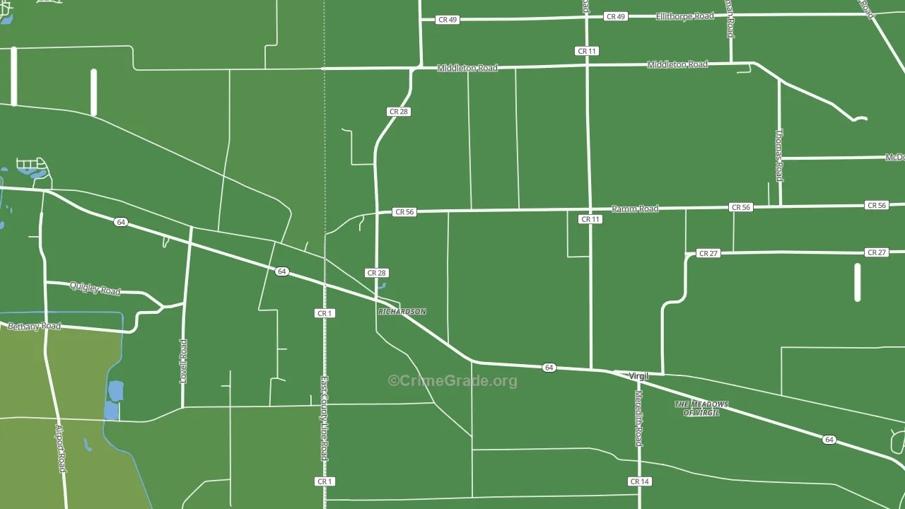 Richardson, IL Map of Assault Rates
