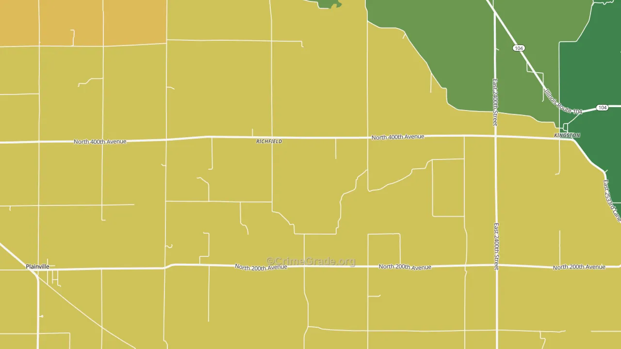 Richfield, IL Map of Assault Rates