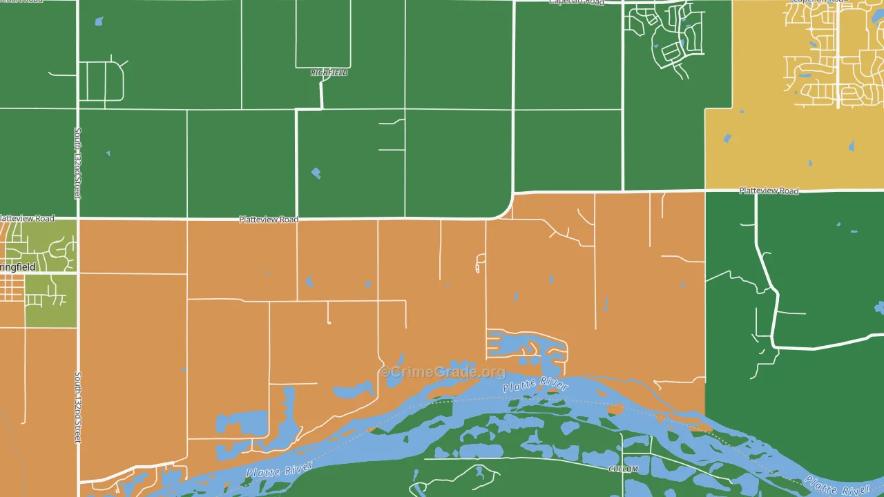 Richfield, NE Map of Assault Rates