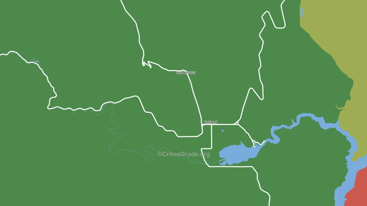 Richland, OR Map of Assault Rates
