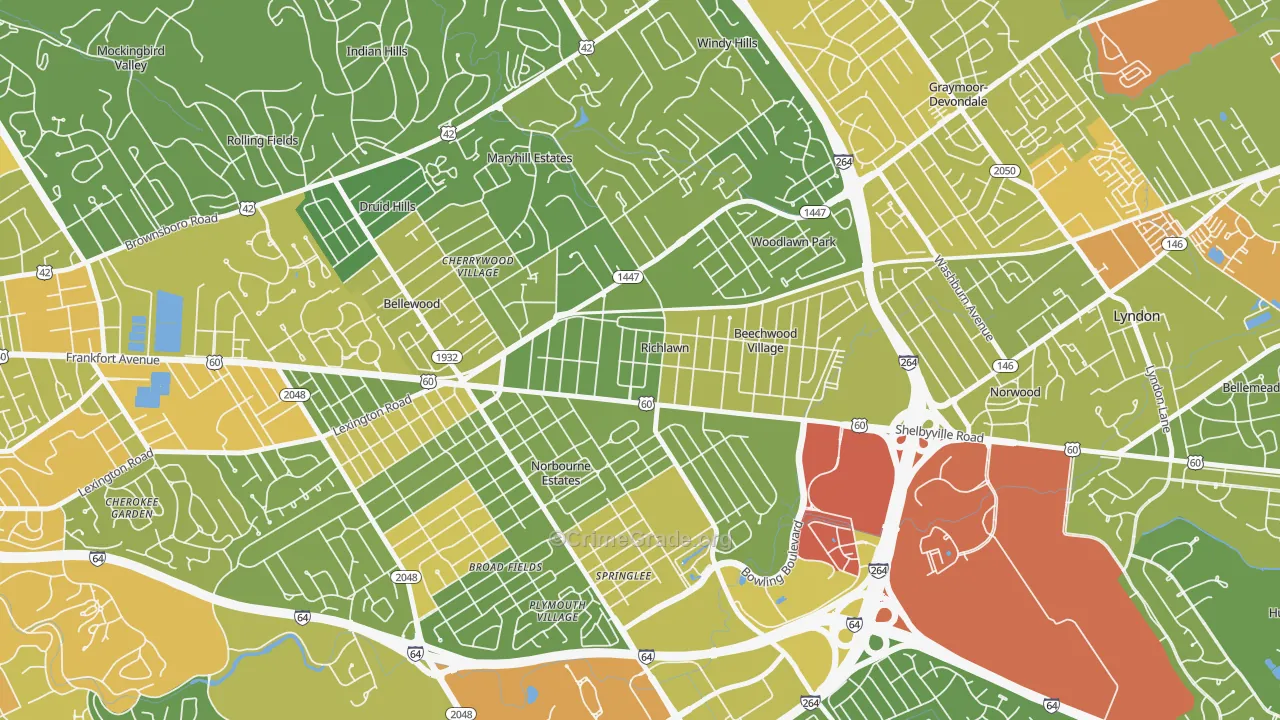 Richlawn, KY Map of Assault Rates