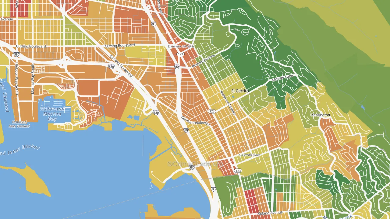 Richmond Annex, Richmond, CA Map of Assault Rates
