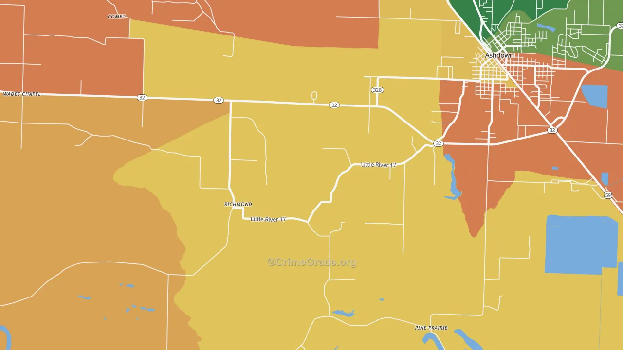 Richmond, AR Map of Assault Rates