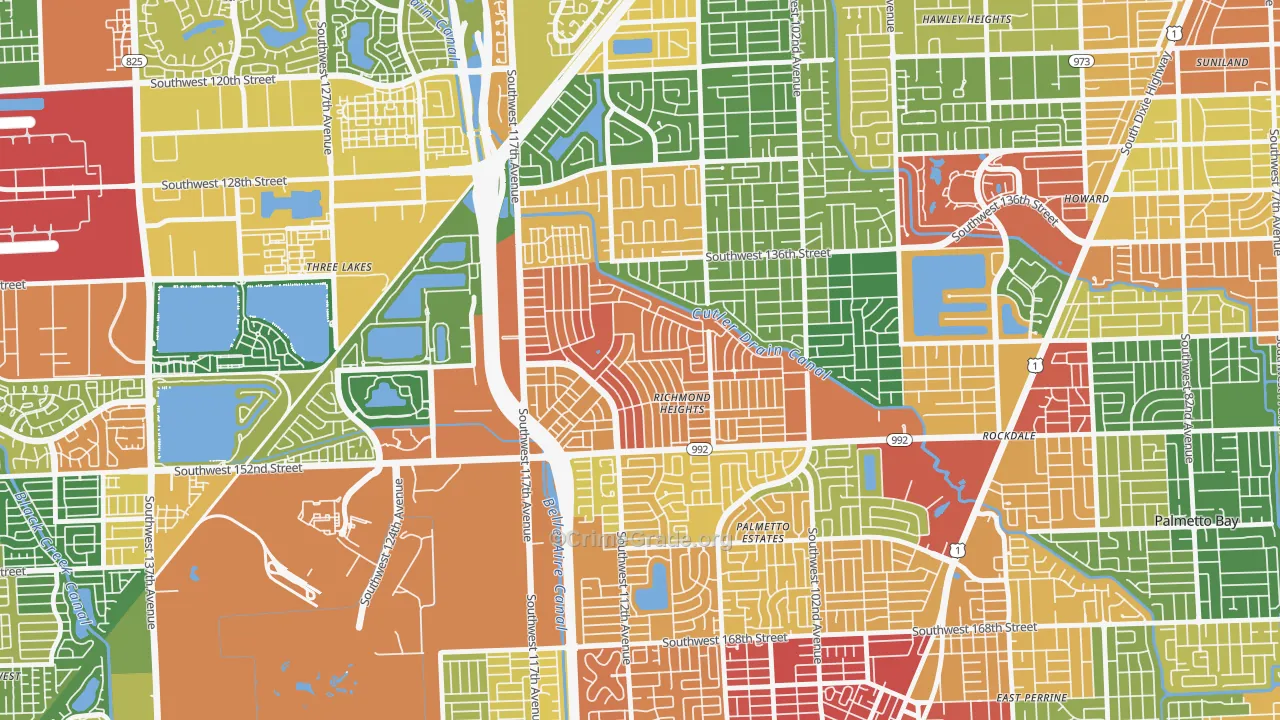 Richmond Heights, FL Map of Assault Rates