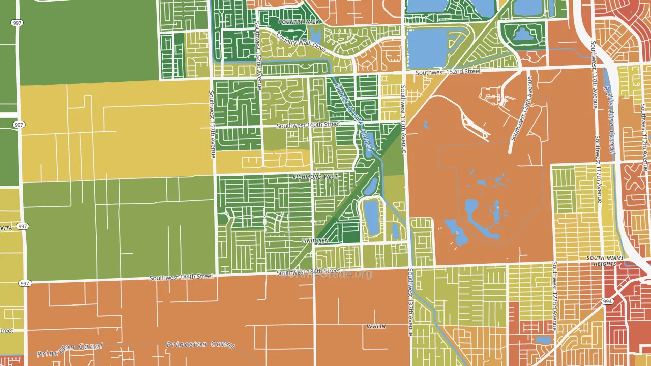 Richmond West, FL Map of Assault Rates