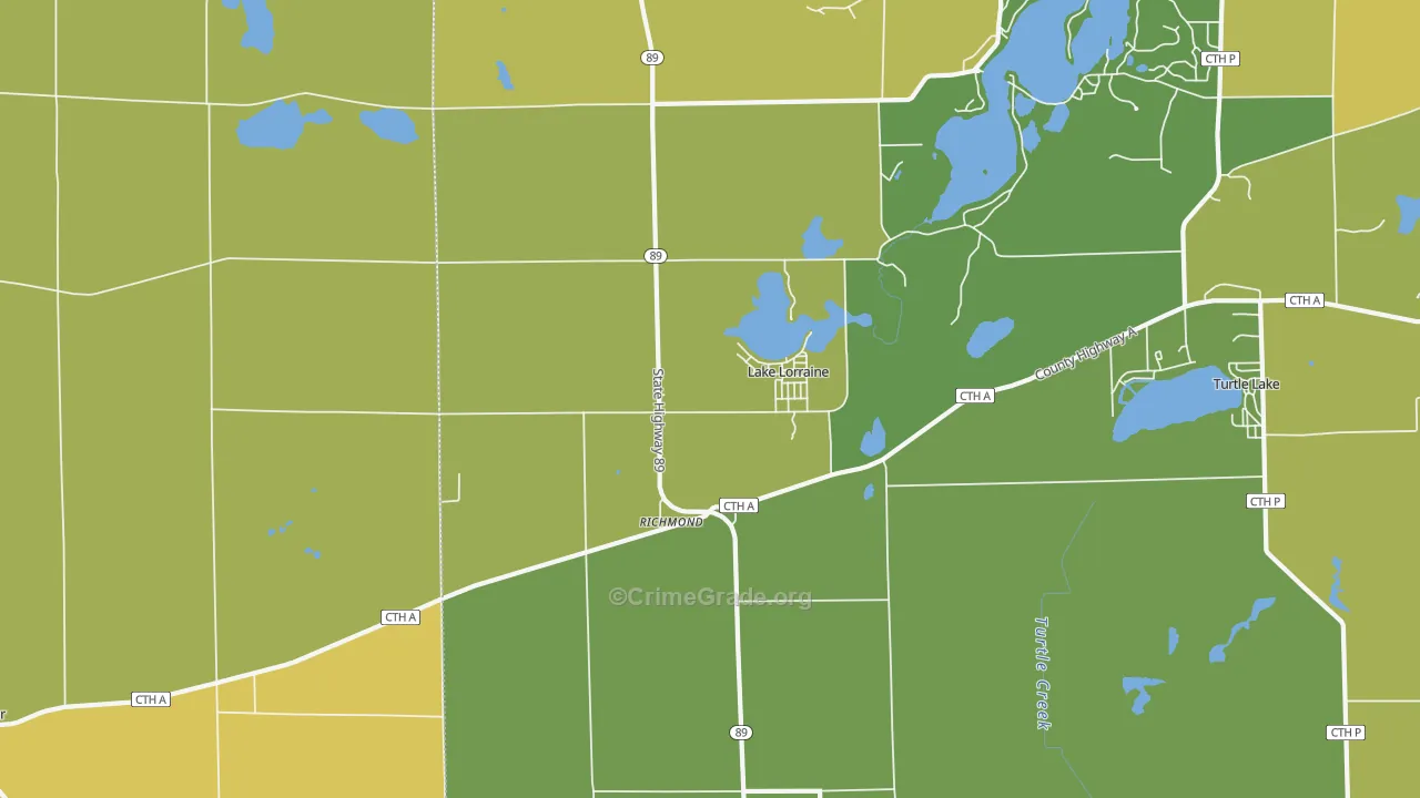 Richmond, WI Map of Assault Rates