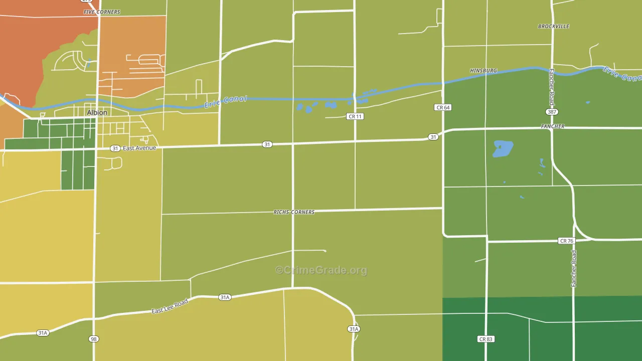 Richs Corners, NY Map of Assault Rates
