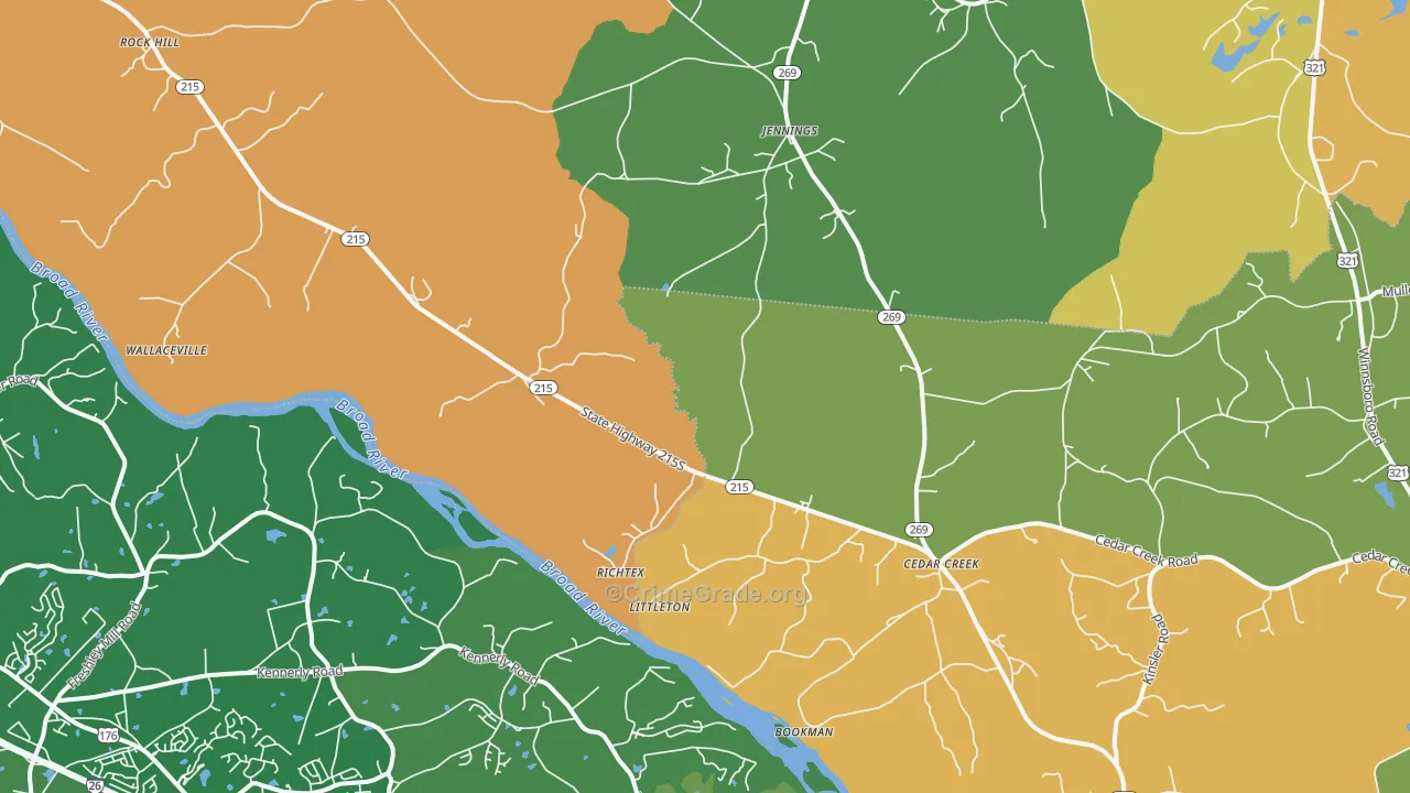 Richtex, SC Map of Assault Rates