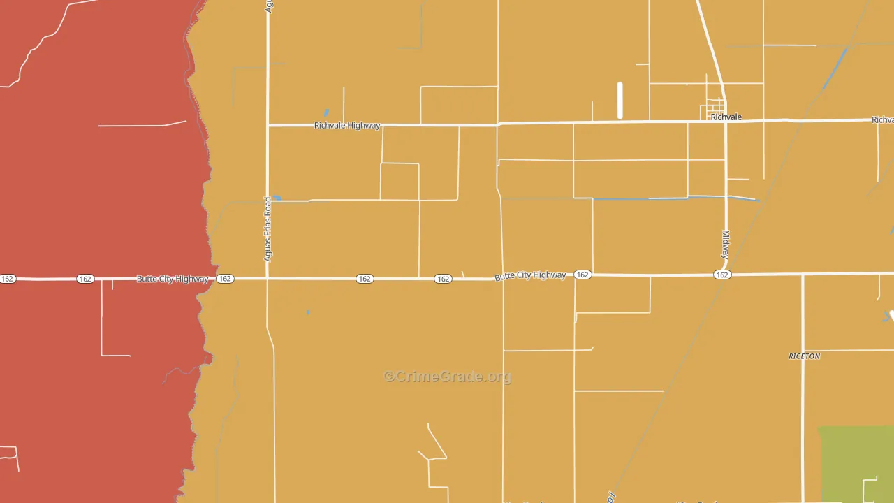 Richvale, CA Map of Assault Rates