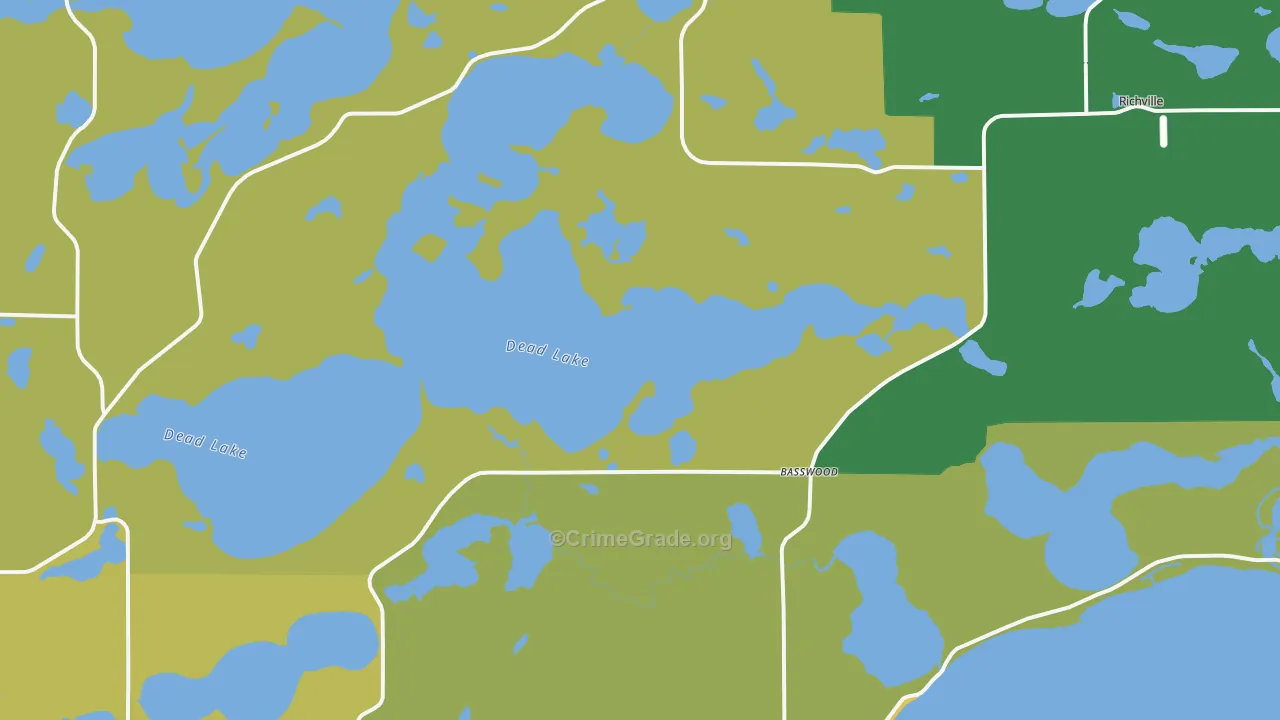 Richville, MN Map of Assault Rates