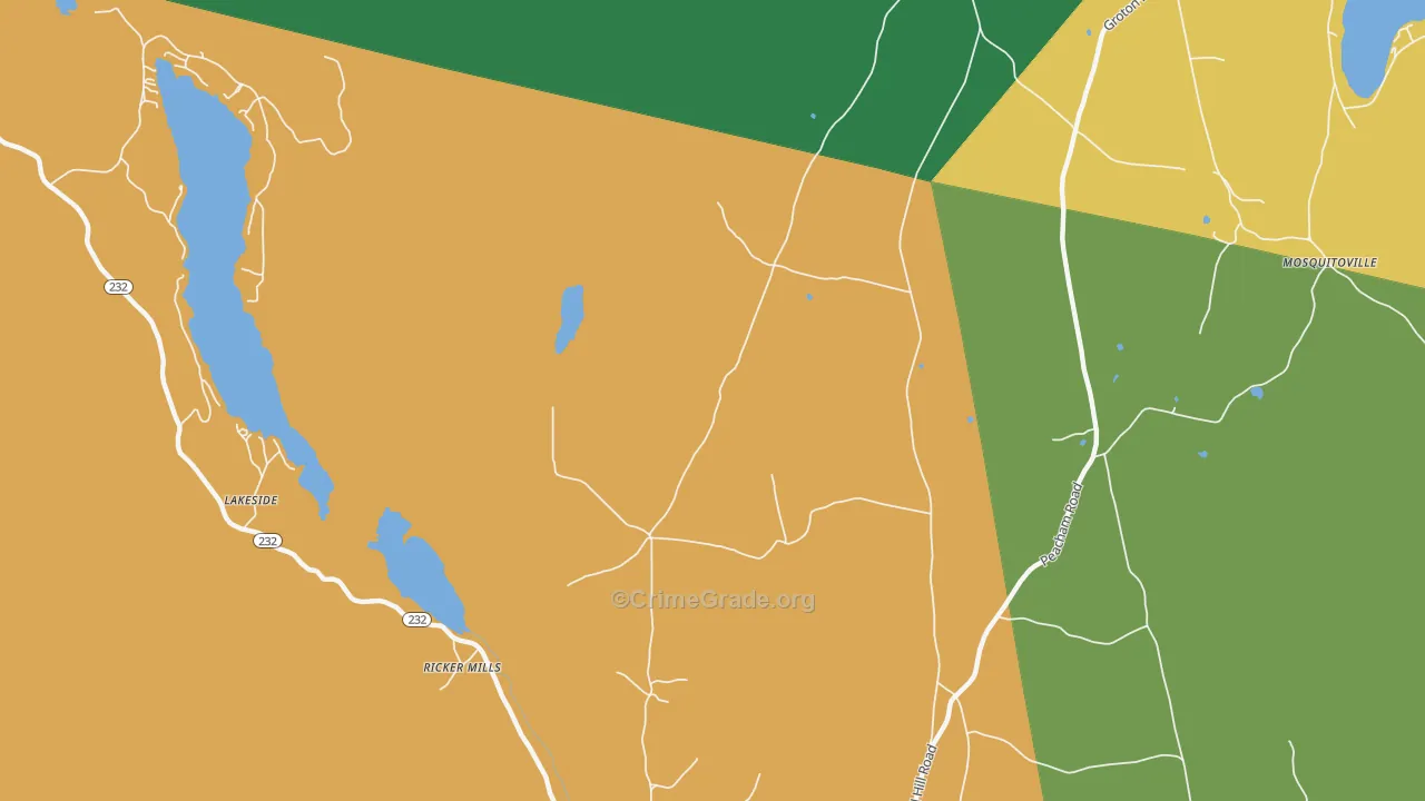 Ricker Mills, VT Map of Assault Rates