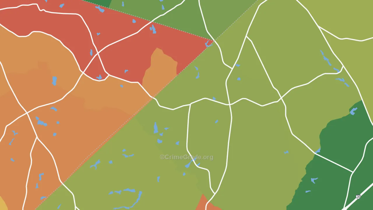 Ridge Spring, SC Map of Assault Rates