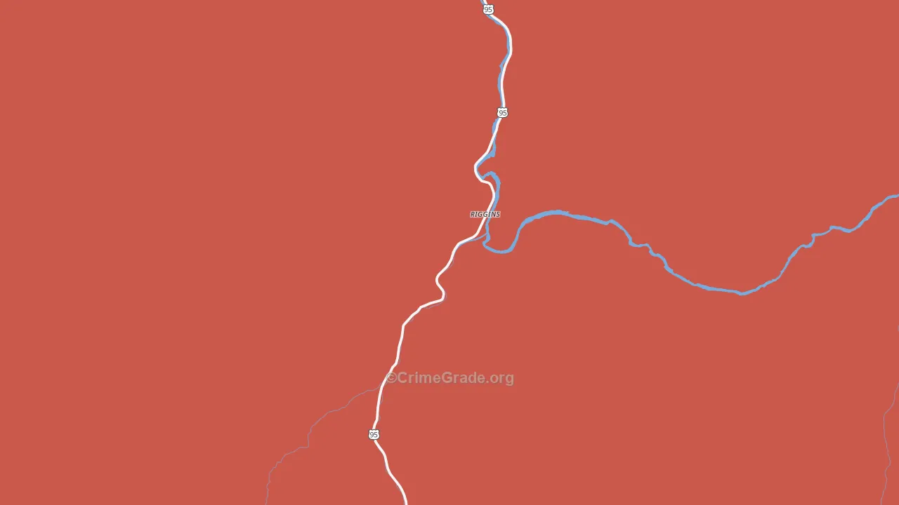 Riggins, ID Map of Assault Rates